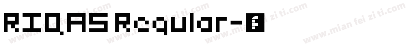 RIQAS Regular字体转换